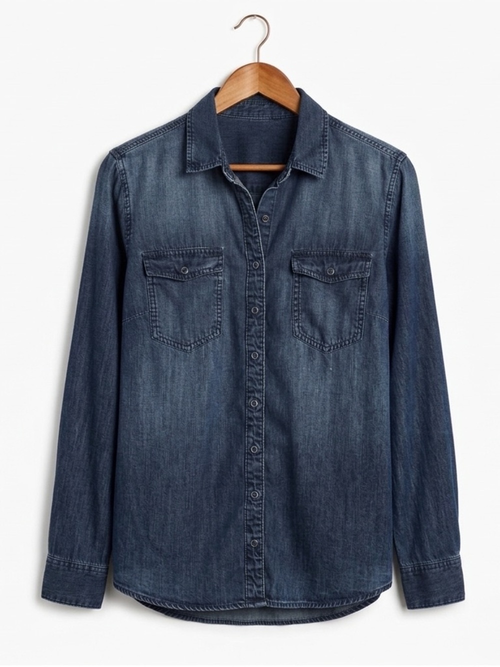 Buffalo Women’s Denim Shirt Small Button Down Long Sleeve